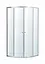 Душевая кабина угловая Eger Ozala 90x90 раздвижная прозрачное стекло без поддона хром 599-514, прозрачный, хром - миниатюра 1