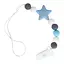 Цепочка для пустышки "Звезда" MGZ-0512(Light-Blue) силиконовая - миниатюра 1