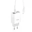 Блок зарядний набір Hoco Easy charge C93A Lightning cable 3USB білий - мініатюра 5