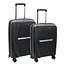 Набор чемоданов Unite Star 2в1 ABS-пластик с кодовым замком и телескопической ручкой черный (6071) - миниатюра 1