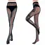 Колготки з візерунком Троянда One size Чорний K000680 - мініатюра 3