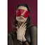 Маска на глаза Feral Feelings - Blindfold Mask, Червоний - миниатюра 1