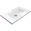 Умивальник Omnires Naxos 46x76 white NAXOS760BP, Білий - мініатюра 1