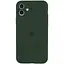 Чехол Epik Silicone Case Full Camera Protective (AA) для Apple iPhone 12 (6.1) Зеленый/Cyprus Green - миниатюра 1