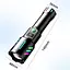 Аккумуляторный фонарь с флуоресцентной окраской 1143-TG PM10-TG 1x26650 Power Bank ЗП Type-C - миниатюра 9