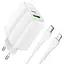 Блок и кабель Lightning Hoco N11 Powerful dual port PD20W+QC3.0 Type-C - миниатюра 5