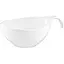 Салатник с ручкой Ardesto фарфор 360 мл белый (AR3745) - миниатюра 3
