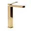 Смеситель для умывальника Rea Duet gold золотой высокий REA-B4415 Золотой - миниатюра 3