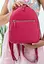 Шкіряний рюкзак Groove S фуксія - мініатюра 5