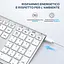 IClever BK23Bluetooth-клавіатура, бездротова клавіатура з 3 каналами Bluetooth, стабільне з'єднання, надтонка - мініатюра 3
