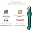 Смарт-вибратор-пульсатор Zalo King Turquoise Green кристалл Swarovski - миниатюра 4