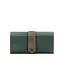 Шкіряне жіноче портмоне 3.0 зелене з коричневим - мініатюра 7