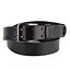 Ремінь чоловічий шкіряний чорний НС-4067 (130 см) з двома язичками - мініатюра 1