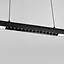 Линейный светильник LED в черном корпусе 120 см с линзами посередине | Line F | Ст. H38L-1200 BK - миниатюра 4