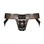 Трусы для страпона Strap-On-Me Leatherette Harness Curious OS серый - миниатюра 3