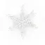 Снежинка одинарная 11 см - миниатюра 1