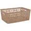 Корзина Violet House Ажур Caramel без крышки 14 л (0504 №4 Ажур CAR б/кр. 14 л) - миниатюра 1