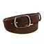 Ремінь жіночий замшевий SF-3529 коричневий під джинси (125 см) - мініатюра 1