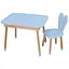 Дитячий столик Bambi 04-027BLAKYTN-TABLE для творчості зі стільчиком 60х60 см - мініатюра 1