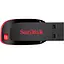 USB Flash накопичувач SanDisk 64GB Cruzer Blade USB 2.0 black red (SDCZ50-064G-B35) - мініатюра 1