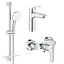 Набор смесителей Grohe Eurosmart 3 в 1 для душа UA123244M1 Хром - миниатюра 1