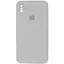 Чехол Epik Silicone Case Square Full Camera Protective AA для Apple iPhone X/XS 5.8 Серый/Light Grey - миниатюра 1