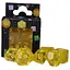 Набор кубиков Transparent 7 Dice Set - Yellow , 7 шт. (g7dtran04) - миниатюра 1