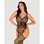 Ажурный бодистокинг под паутину Obsessive Bodystocking G325 Black S/M/L, черный - миниатюра 2