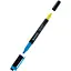 Набор маркеров Axent Highlighter Dual 2534-A клиновидный 2-4 мм 12 шт. голубой/желтый (2534-02-A) - миниатюра 1