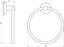 Тримач для рушника Perfect Sanitary Appliances SP 8113 Хром - мініатюра 2