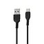 Кабель 2-метровый Hoco Micro USB X20, 2 м черный микросб - миниатюра 1