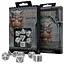 Набір кубиків Dwarven White & black Dice Set , 7 шт. (SDWA02) - мініатюра 1