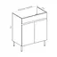 Тумба універсальна RJ Kink-XO із умивальником RJ Jenor RZJ815 80 см Білий RJFU036-4180WHSET(RJFU036-4180WH + RZJ815) Білий - мініатюра 2