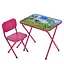 Дитячий столик складаний зі стільчиком M 5963-8 малиновий - мініатюра 1