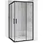 Душевая кабина Rea City 80x100 black REA-K6449, Черный матовый, Универсальная, прозрачная - миниатюра 1