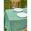 Скатертина в клітинку для столу Зефір 240х150 см Зелена - мініатюра 7