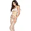 Бодістокінг Passion BS032 комбінезон топ та велика сітка S/M/L white - мініатюра 1