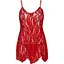 Пеньюар Leg Avenue Rose Lace Flair Chemise Red One Size - миниатюра 3
