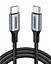 Кабель UGREEN US316 USB-C Cable Aluminum Case with Braided 2m (Black) (UGR-70429) - мініатюра 1