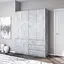 Шкаф для одежды Vays, со штангой и полками, комплект из 2 шкафов R10+R16 Бетон - миниатюра 1