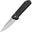 Ніж складаний Boker Kihon Auto Stonewash Чорний - мініатюра 1