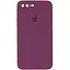 Чохол Epik Silicone Case Square Full Camera Protective AA для Apple iPhone 7 plus/8 plus 5.5 Бордовий/Maroon - мініатюра 1