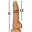 Фаллоимитатор Addiction Dual Density silicone Dildo Caramel 8" - миниатюра 4
