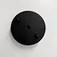 Одинарное круглое потолочное основание в черном цвете 10х2 см | Line F | Арт. BASE 1 BK - миниатюра 1
