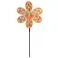 Ветряная мельница цветок, диаметр 29 см, палочка 45 см, фольга, 29x29x3 см - миниатюра 1