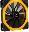 Вентилятор Vinga LED FAN-01 ORANGE Black - мініатюра 1