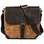 Сумка-меседжер через плече чоловіча, водостійкий канвас та шкіра. TARWA 25х25х11 см sum0028368 - мініатюра 3