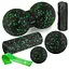 Набір для масажу та йоги PowerPlay PP_4093 EPP (3 м'ячики + валик масажер 15*5,3 см) Green + гумка 5,5 кг (PP_4093_Green) - мініатюра 1