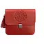 Шкіряна жіноча бохо-сумка Лілу червона - мініатюра 1