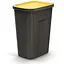 Баки для сортування сміття Prosperplast Keden Compacta Q Plus, комплект 3x35 л, чорний, кришка синя, зелена, жовта - мініатюра 6